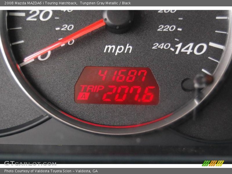 Tungsten Gray Metallic / Black 2008 Mazda MAZDA6 i Touring Hatchback