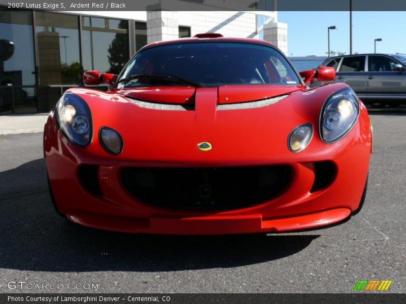 Ardent Red / Black 2007 Lotus Exige S