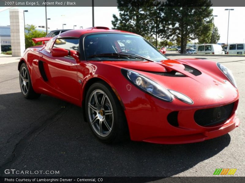 Ardent Red / Black 2007 Lotus Exige S