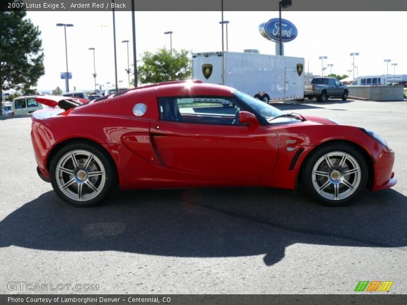 Ardent Red / Black 2007 Lotus Exige S