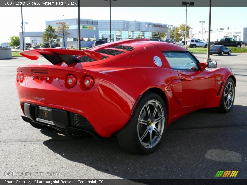Ardent Red / Black 2007 Lotus Exige S