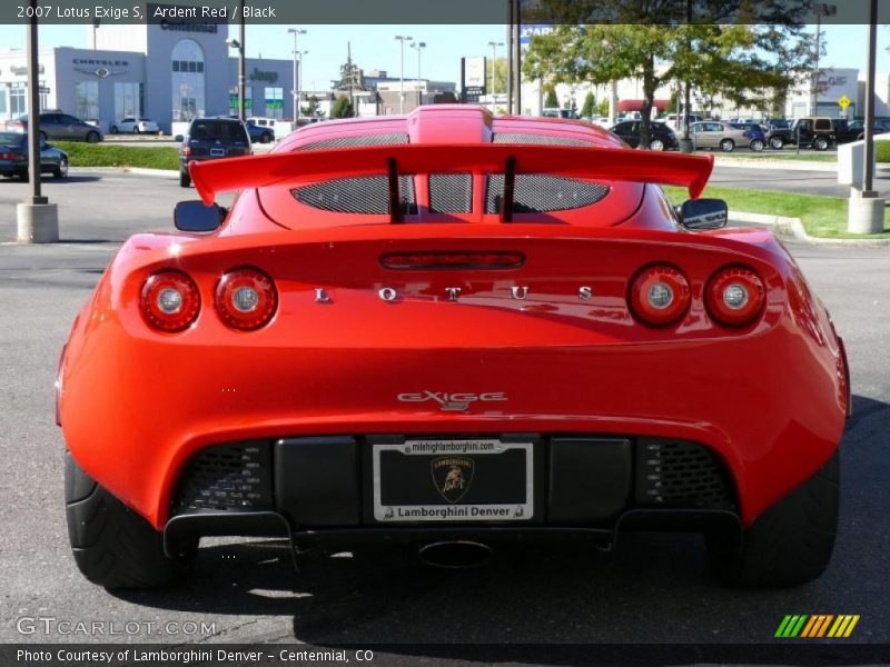 Ardent Red / Black 2007 Lotus Exige S