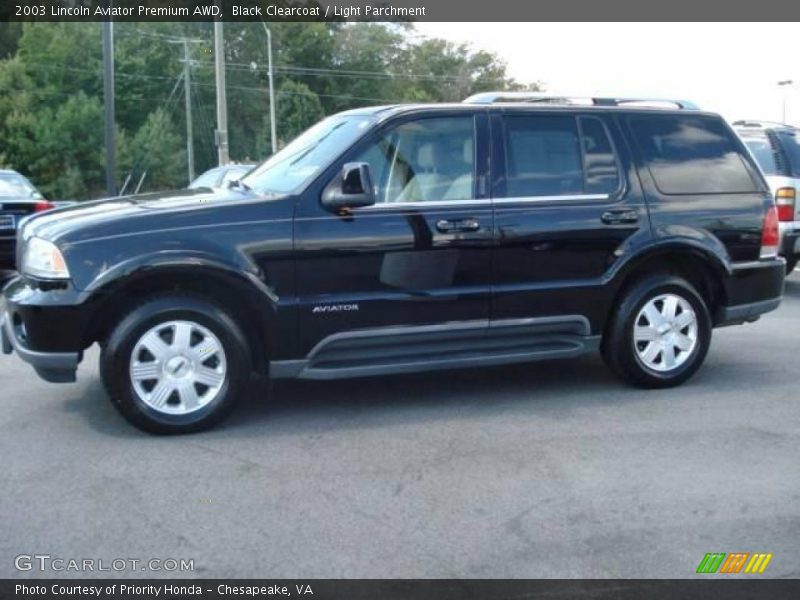 Black Clearcoat / Light Parchment 2003 Lincoln Aviator Premium AWD