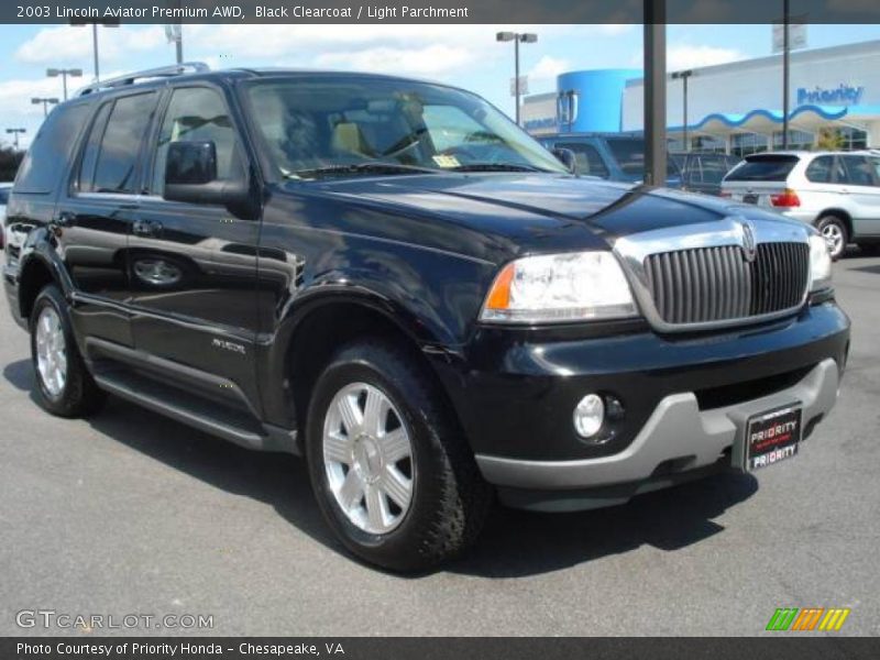 Black Clearcoat / Light Parchment 2003 Lincoln Aviator Premium AWD