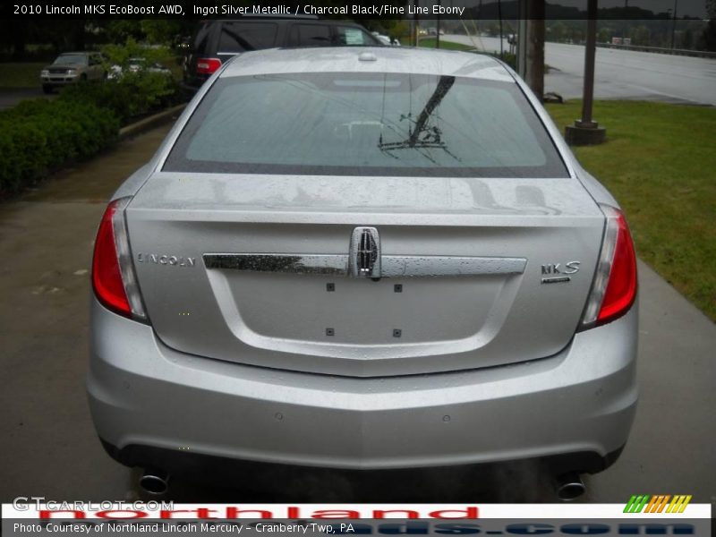 Ingot Silver Metallic / Charcoal Black/Fine Line Ebony 2010 Lincoln MKS EcoBoost AWD