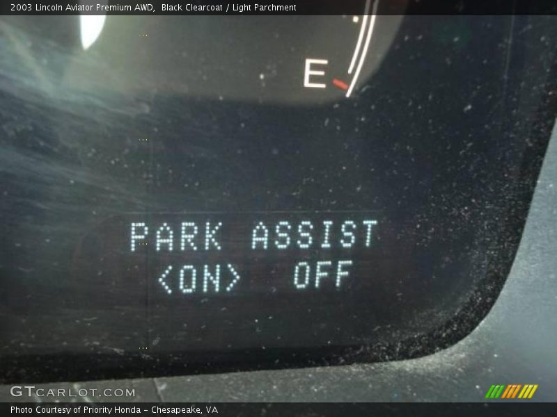 Black Clearcoat / Light Parchment 2003 Lincoln Aviator Premium AWD