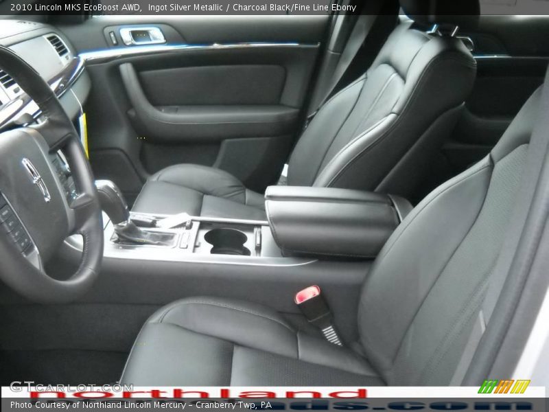 Ingot Silver Metallic / Charcoal Black/Fine Line Ebony 2010 Lincoln MKS EcoBoost AWD