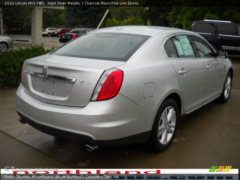 Ingot Silver Metallic / Charcoal Black/Fine Line Ebony 2010 Lincoln MKS FWD