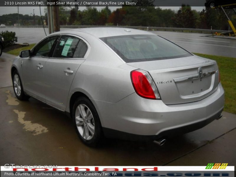 Ingot Silver Metallic / Charcoal Black/Fine Line Ebony 2010 Lincoln MKS FWD