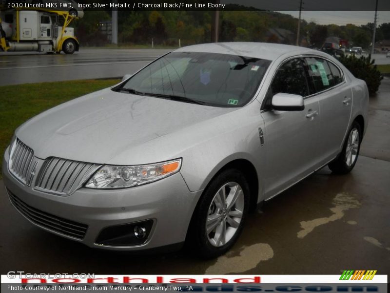 Ingot Silver Metallic / Charcoal Black/Fine Line Ebony 2010 Lincoln MKS FWD