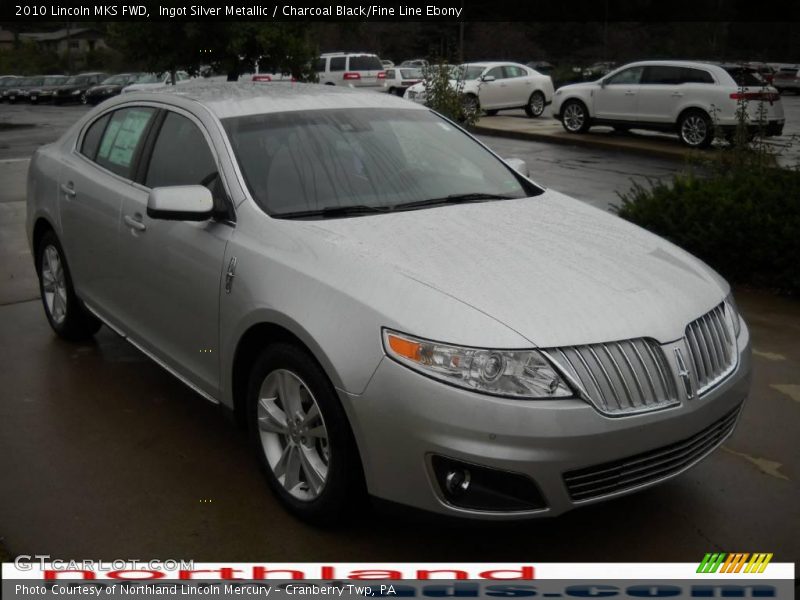Ingot Silver Metallic / Charcoal Black/Fine Line Ebony 2010 Lincoln MKS FWD