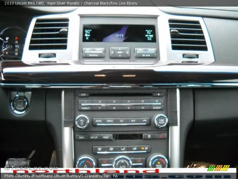 Ingot Silver Metallic / Charcoal Black/Fine Line Ebony 2010 Lincoln MKS FWD