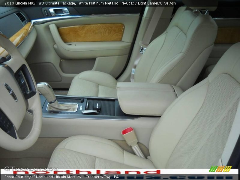 White Platinum Metallic Tri-Coat / Light Camel/Olive Ash 2010 Lincoln MKS FWD Ultimate Package