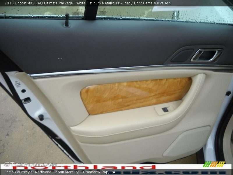 White Platinum Metallic Tri-Coat / Light Camel/Olive Ash 2010 Lincoln MKS FWD Ultimate Package