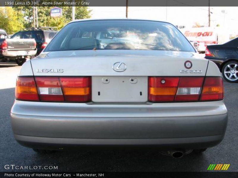 Alpine Silver Metallic / Gray 1998 Lexus ES 300