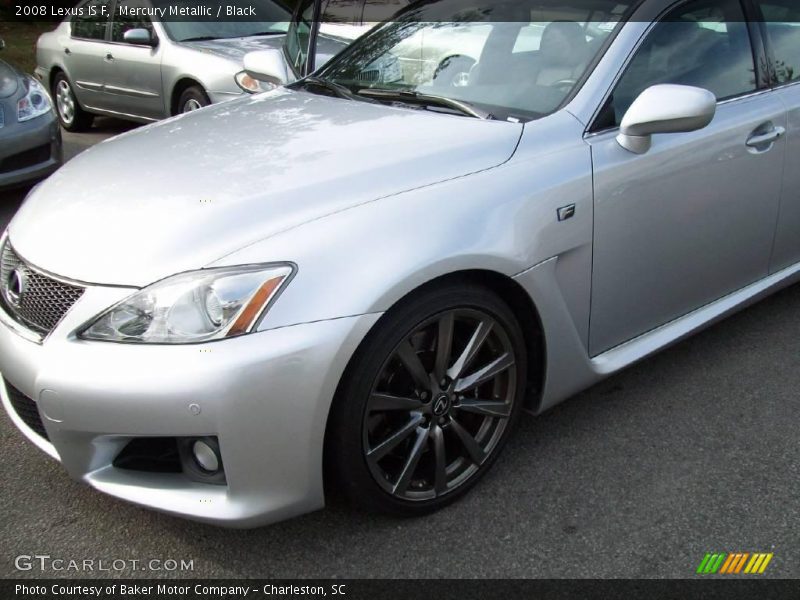 Mercury Metallic / Black 2008 Lexus IS F