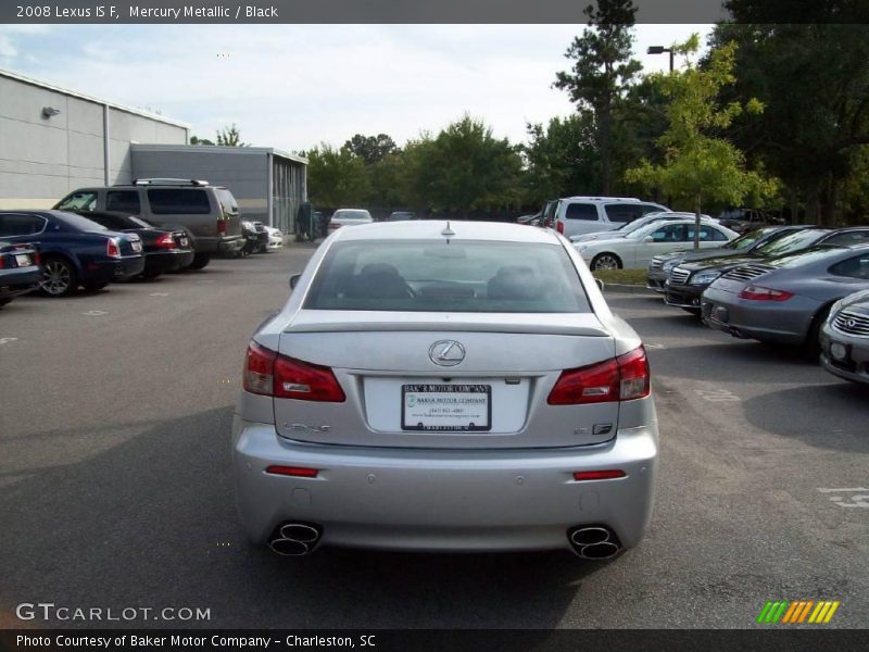 Mercury Metallic / Black 2008 Lexus IS F