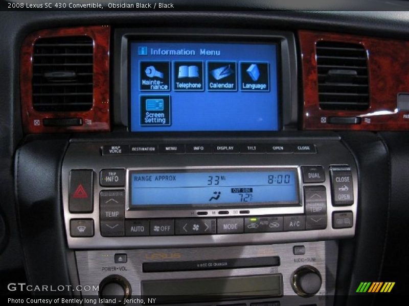 Obsidian Black / Black 2008 Lexus SC 430 Convertible