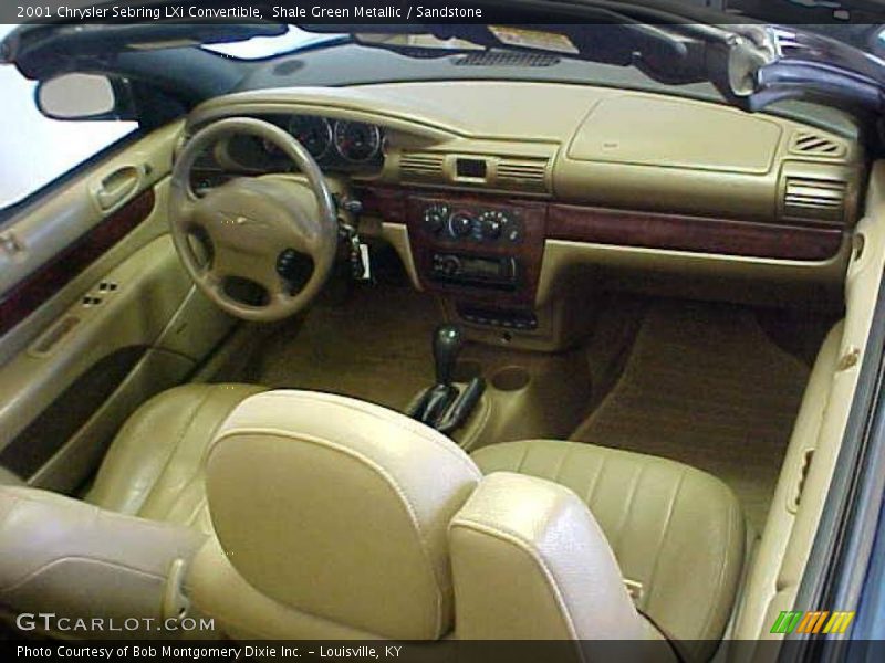 Shale Green Metallic / Sandstone 2001 Chrysler Sebring LXi Convertible