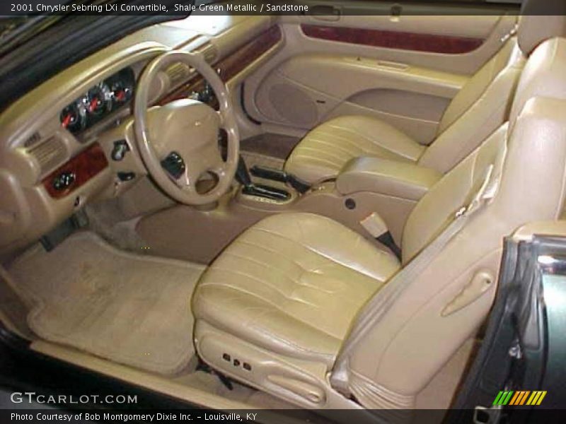 Shale Green Metallic / Sandstone 2001 Chrysler Sebring LXi Convertible