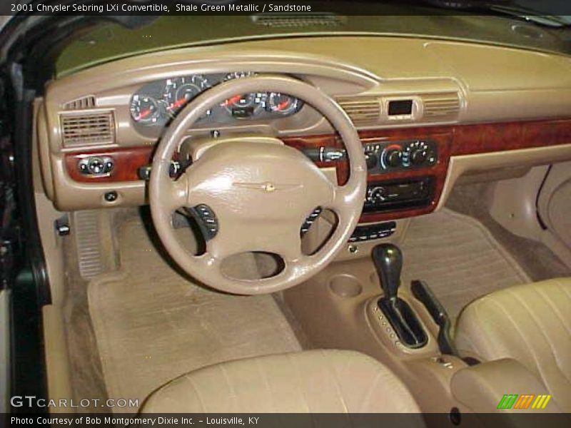Shale Green Metallic / Sandstone 2001 Chrysler Sebring LXi Convertible