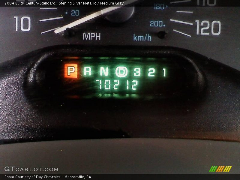 Sterling Silver Metallic / Medium Gray 2004 Buick Century Standard