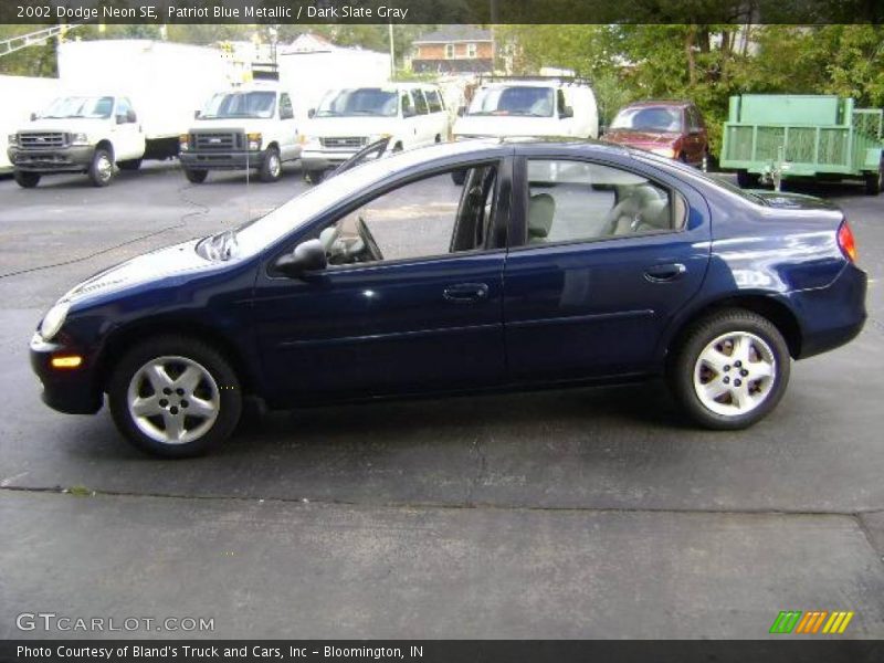 Patriot Blue Metallic / Dark Slate Gray 2002 Dodge Neon SE