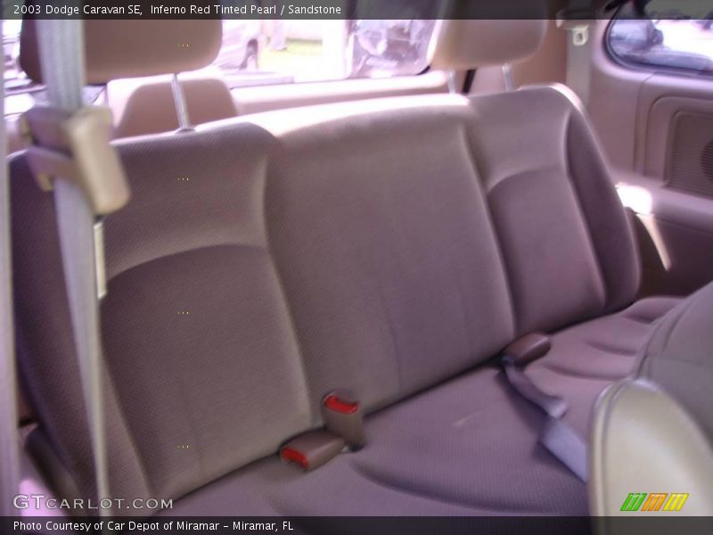 Inferno Red Tinted Pearl / Sandstone 2003 Dodge Caravan SE