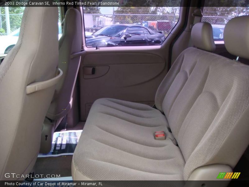 Inferno Red Tinted Pearl / Sandstone 2003 Dodge Caravan SE