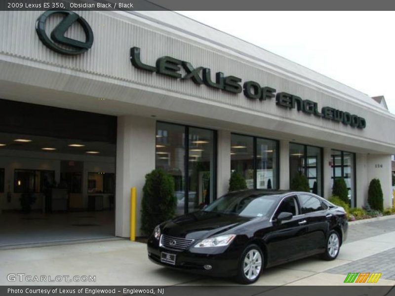 Obsidian Black / Black 2009 Lexus ES 350