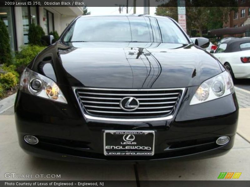 Obsidian Black / Black 2009 Lexus ES 350