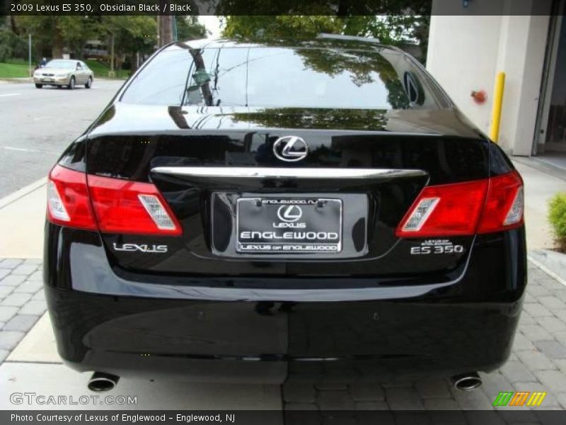 Obsidian Black / Black 2009 Lexus ES 350