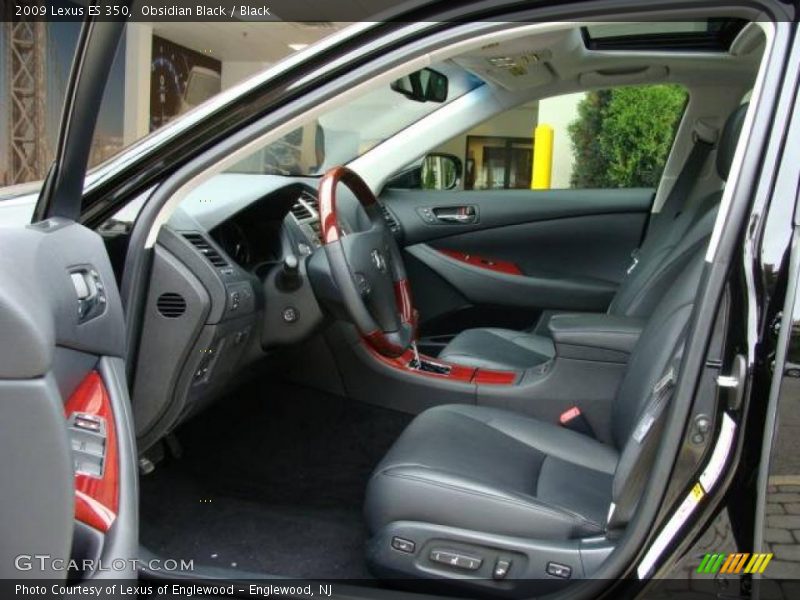 Obsidian Black / Black 2009 Lexus ES 350