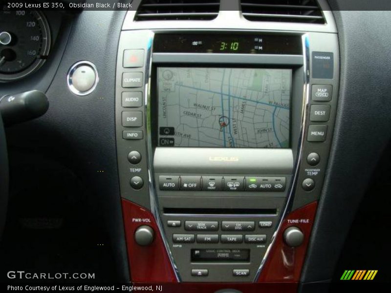 Obsidian Black / Black 2009 Lexus ES 350