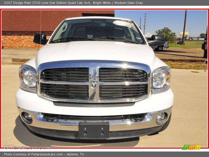 Bright White / Medium Slate Gray 2007 Dodge Ram 2500 Lone Star Edition Quad Cab 4x4