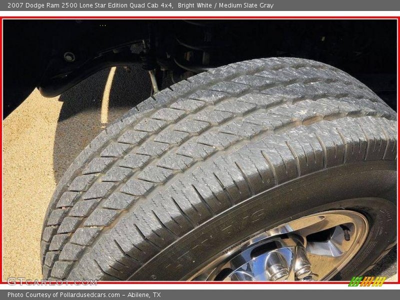 Bright White / Medium Slate Gray 2007 Dodge Ram 2500 Lone Star Edition Quad Cab 4x4