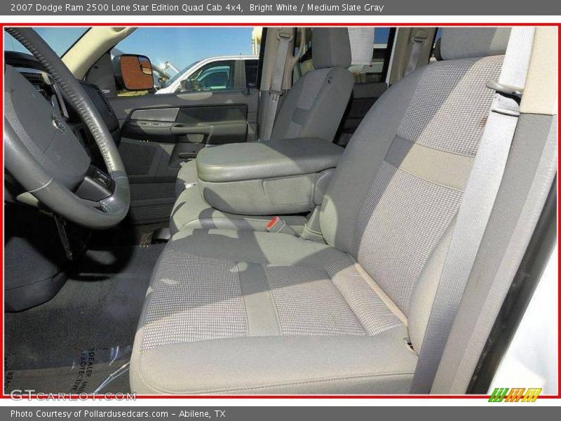 Bright White / Medium Slate Gray 2007 Dodge Ram 2500 Lone Star Edition Quad Cab 4x4