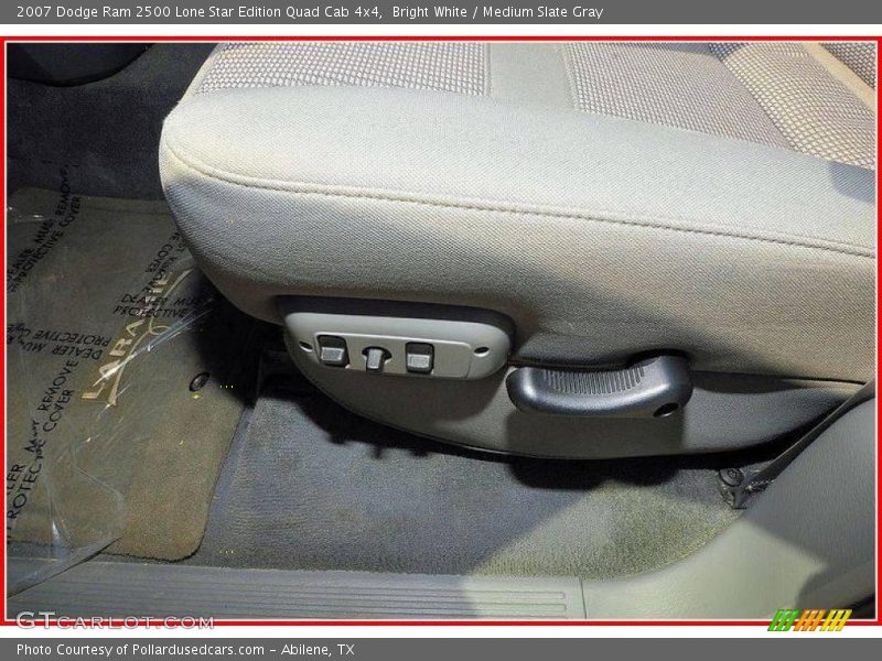 Bright White / Medium Slate Gray 2007 Dodge Ram 2500 Lone Star Edition Quad Cab 4x4