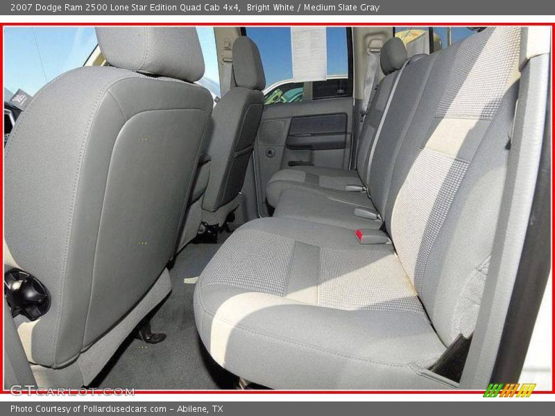 Bright White / Medium Slate Gray 2007 Dodge Ram 2500 Lone Star Edition Quad Cab 4x4