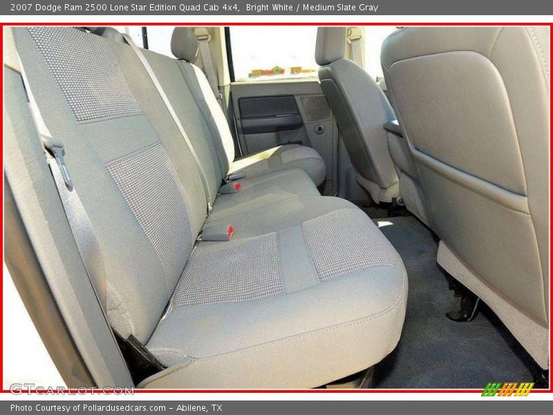 Bright White / Medium Slate Gray 2007 Dodge Ram 2500 Lone Star Edition Quad Cab 4x4