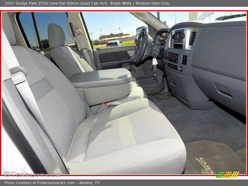 Bright White / Medium Slate Gray 2007 Dodge Ram 2500 Lone Star Edition Quad Cab 4x4