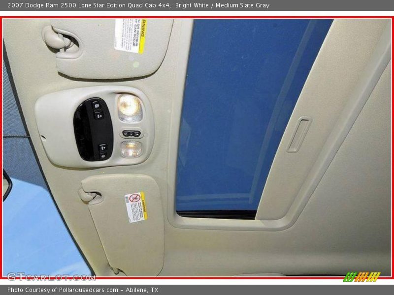 Bright White / Medium Slate Gray 2007 Dodge Ram 2500 Lone Star Edition Quad Cab 4x4