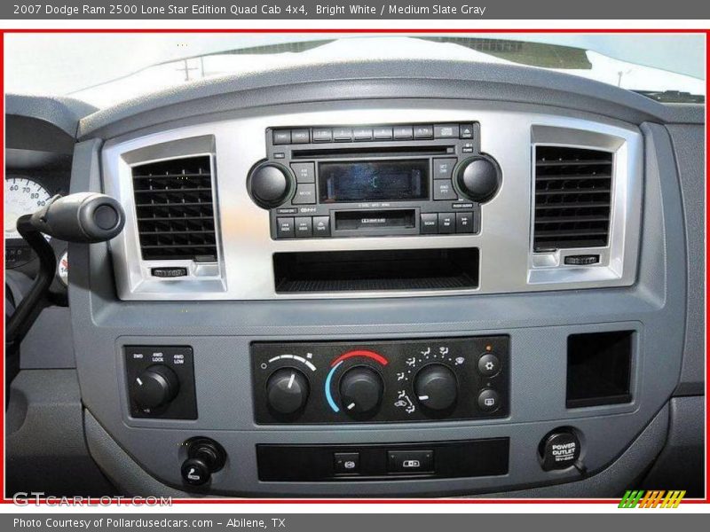 Bright White / Medium Slate Gray 2007 Dodge Ram 2500 Lone Star Edition Quad Cab 4x4