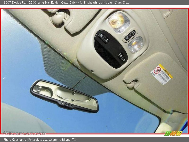 Bright White / Medium Slate Gray 2007 Dodge Ram 2500 Lone Star Edition Quad Cab 4x4