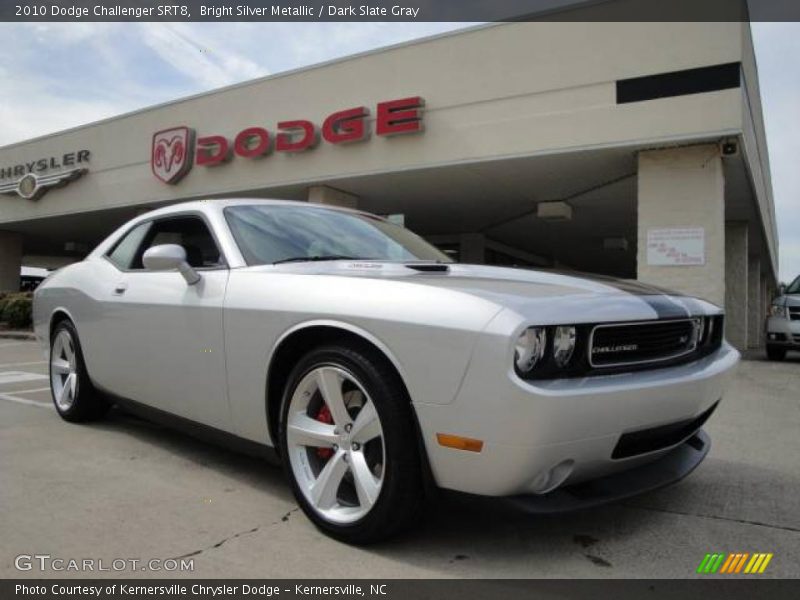 Bright Silver Metallic / Dark Slate Gray 2010 Dodge Challenger SRT8