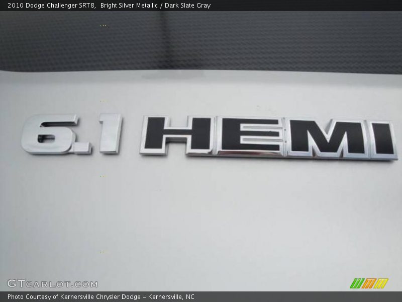 Bright Silver Metallic / Dark Slate Gray 2010 Dodge Challenger SRT8
