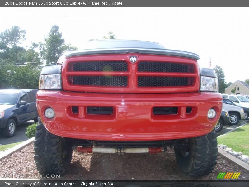 Flame Red / Agate 2001 Dodge Ram 1500 Sport Club Cab 4x4