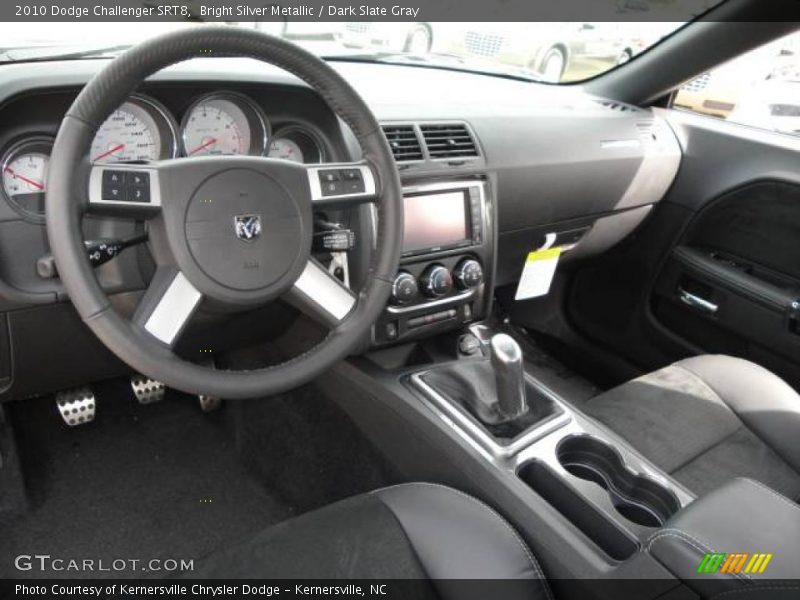 Bright Silver Metallic / Dark Slate Gray 2010 Dodge Challenger SRT8