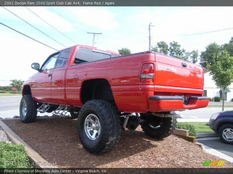 Flame Red / Agate 2001 Dodge Ram 1500 Sport Club Cab 4x4