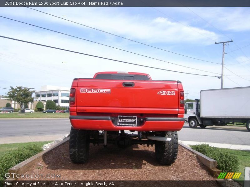 Flame Red / Agate 2001 Dodge Ram 1500 Sport Club Cab 4x4